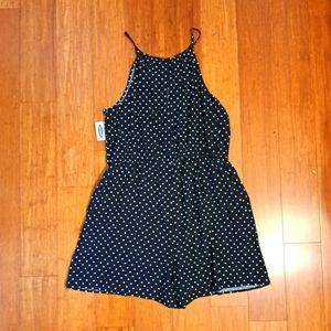 Old Navy  NWT - Black Polka Dot Romper XL